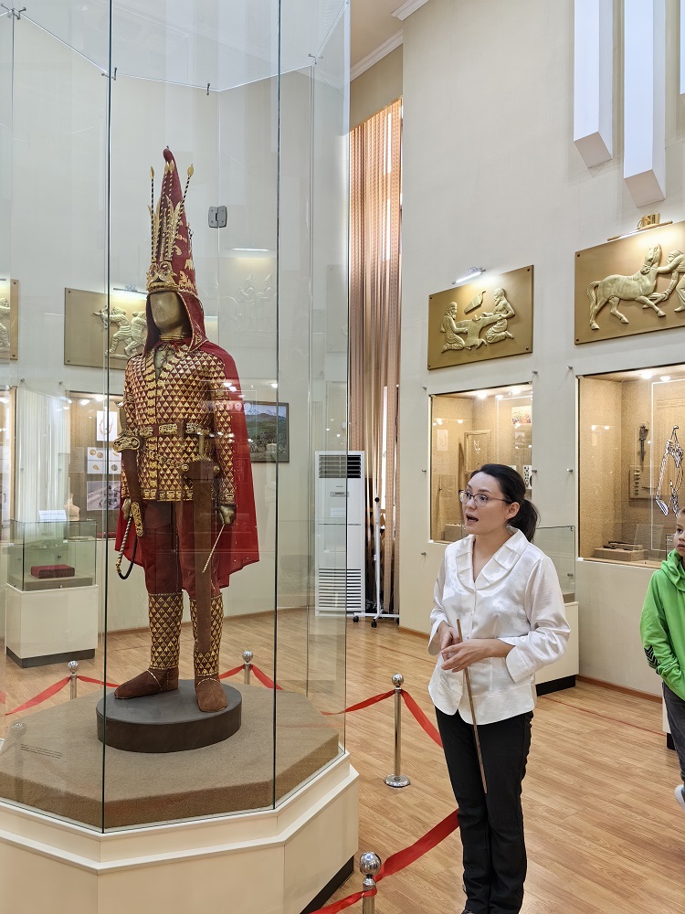 <p>Golden Man Museum in Issyk, Saka king</p>
