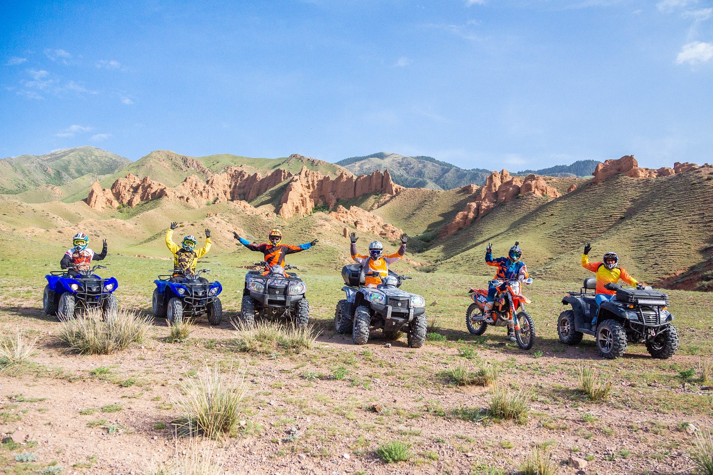 Quadrocycling, Assy plateau, Kazakhstan