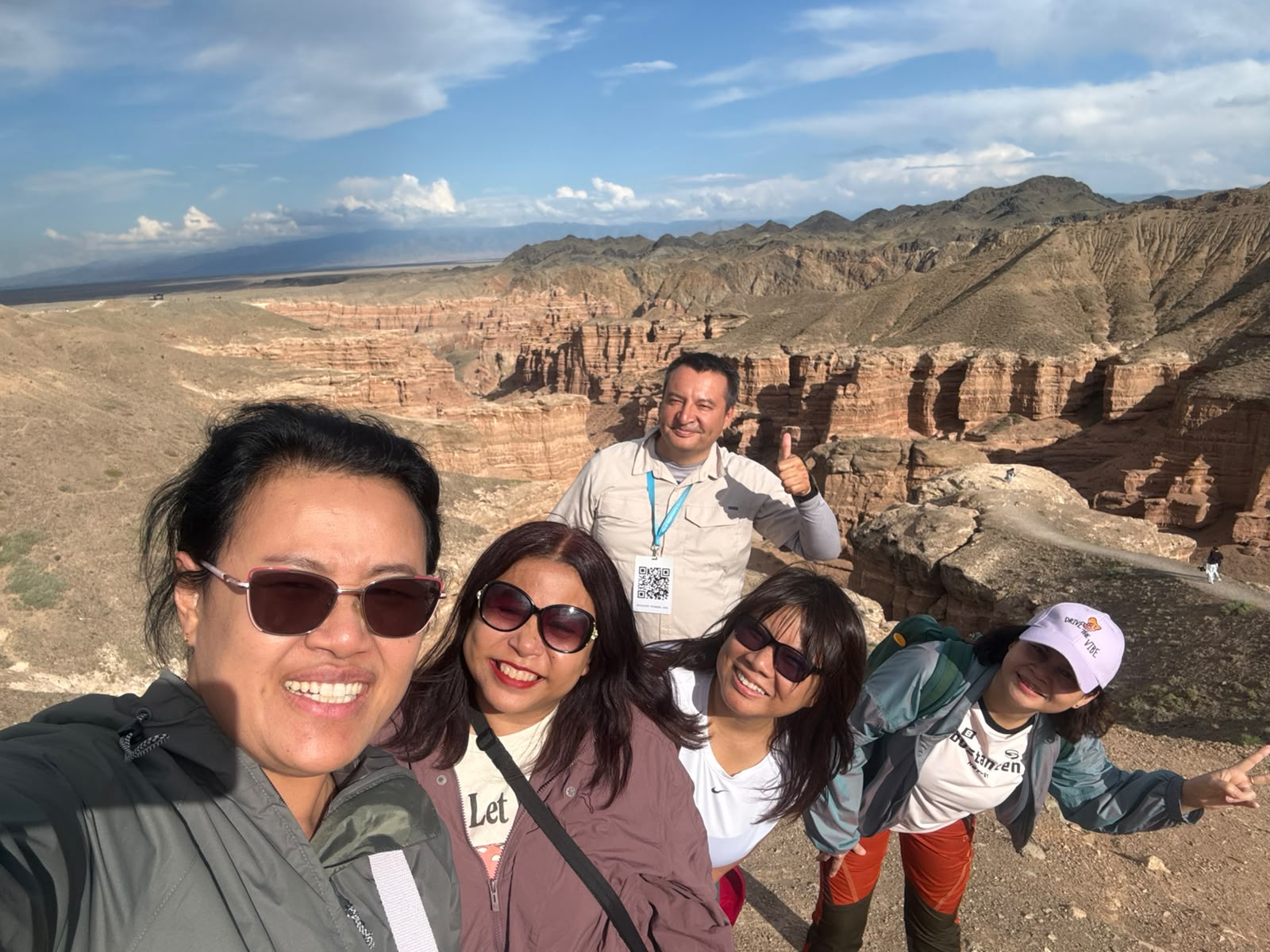 Guests from Thailand and Azamat, GreenX guide